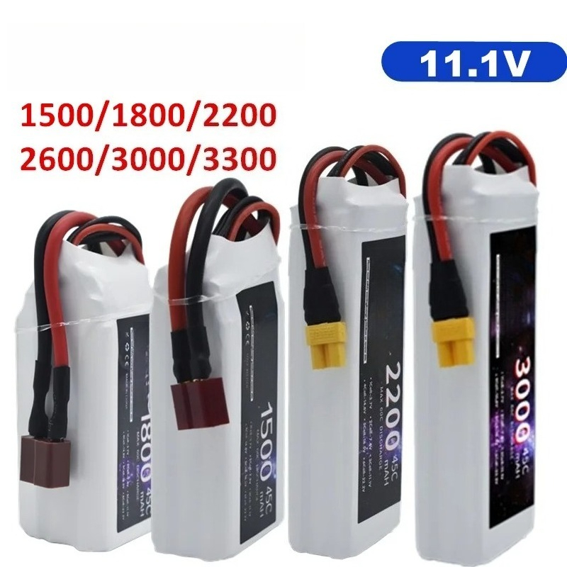 Drone Carrera Rc - Baterai LiPo 3S 1500mah 1800mAh 2200mah