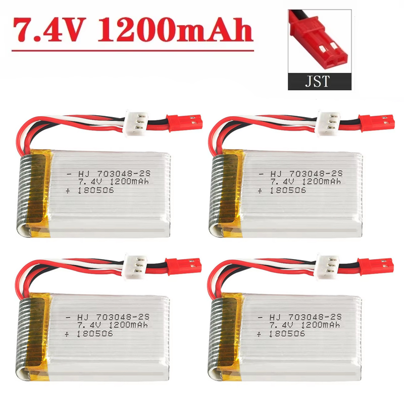 Drone Rc Leading - Baterai Lipo 2S 7.4 V 1200MAh
