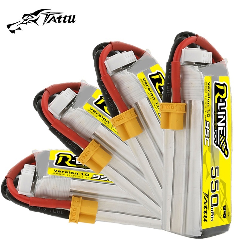 Drone Carrera Rc - Upgrade Baterai Lipo TATTU R-LINE 1.0