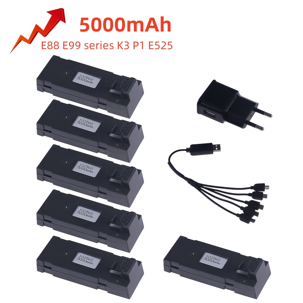 Drone Rc E99 K3 - Aksesori Baterai Drone RC 3.7V 5000Mah