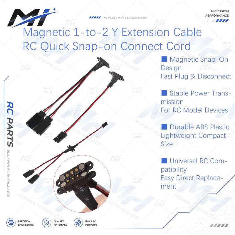 Drone And Car - Kabel Ekstensi Magnetik 1-ke-2 Y dengan