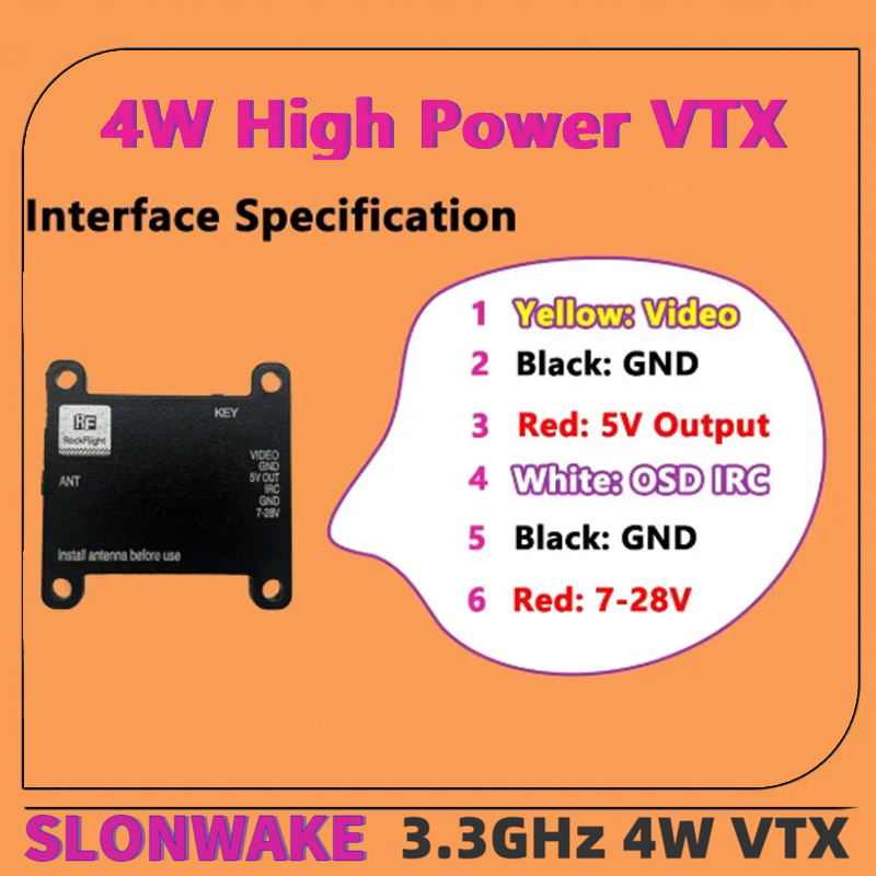 SLONWAKE FPV 3.3G 16CH 4000mW  - Drone And Car ulasan dan harga