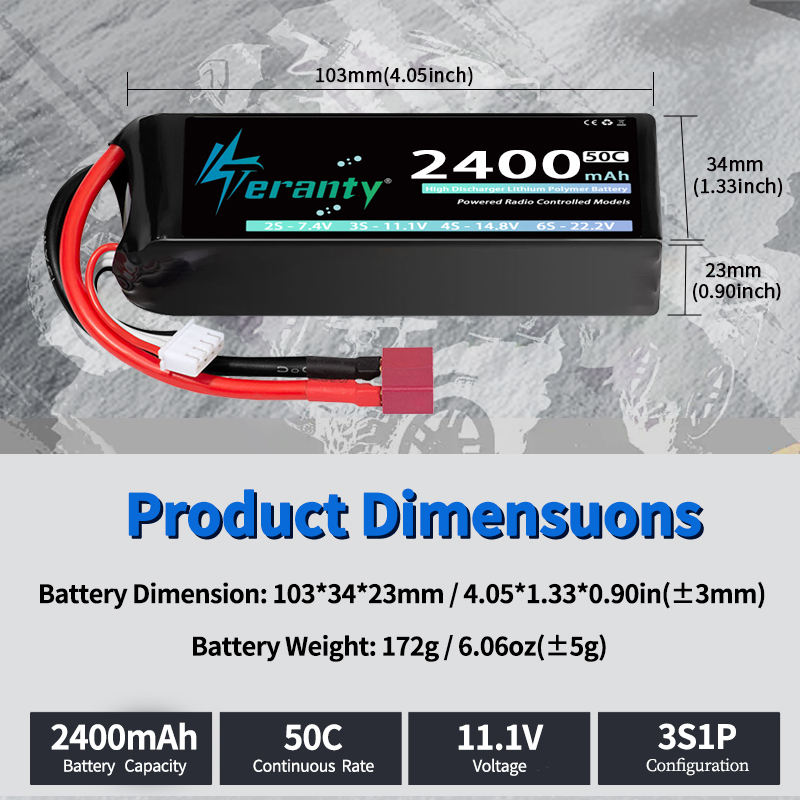 TERANTY 3S 2200/2400/2600mAh B - Drone Rc Leading ulasan dan harga
