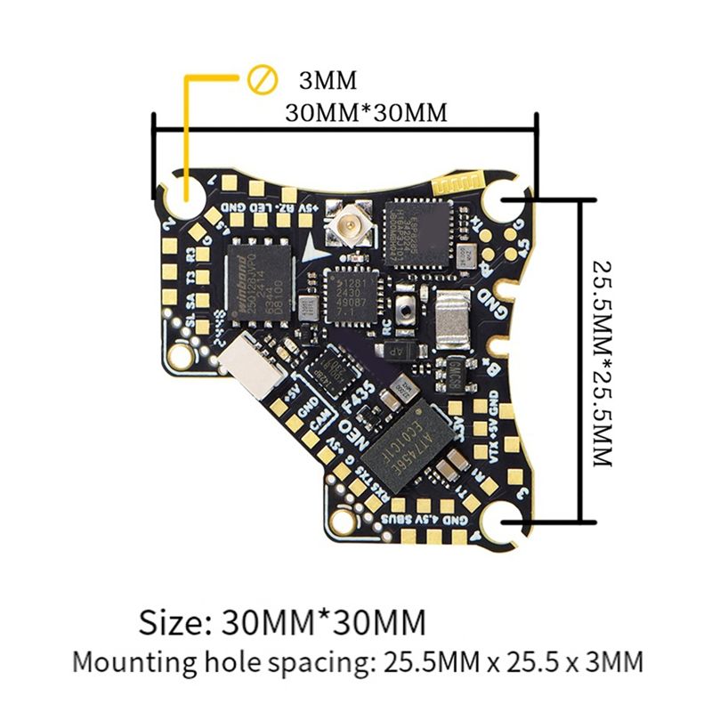 FBIL-F435 NEO 1S AIO Pengendal - Drone Rc Flight Controller ulasan dan harga