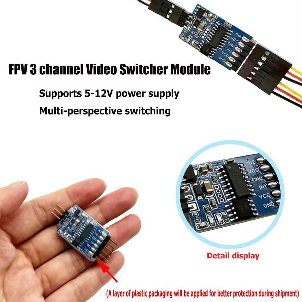 Modul Pengalih Video 3 Saluran - Rc Airplane Drone ulasan dan harga