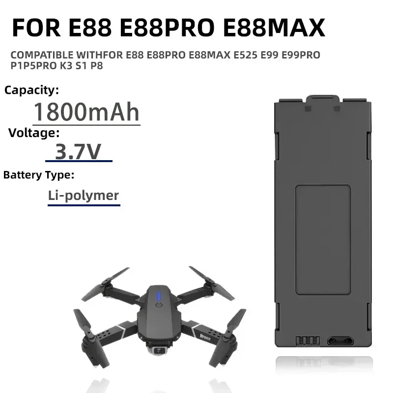 1-10 buah E99 Pro baterai Dron - Drone Rc E99 K3 ulasan dan harga