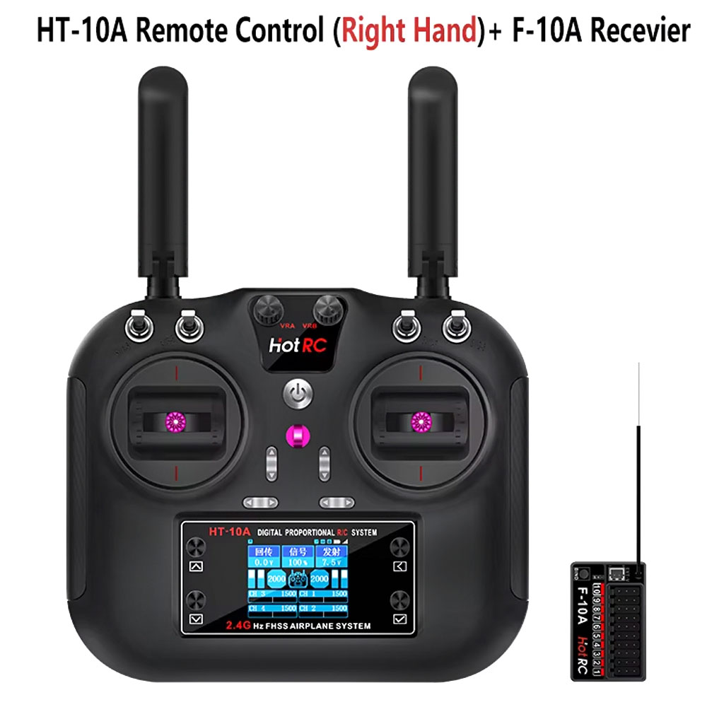 Hotrc HT-10A 2.4G 10CH Transmi - Plane Drone Rc ulasan dan harga