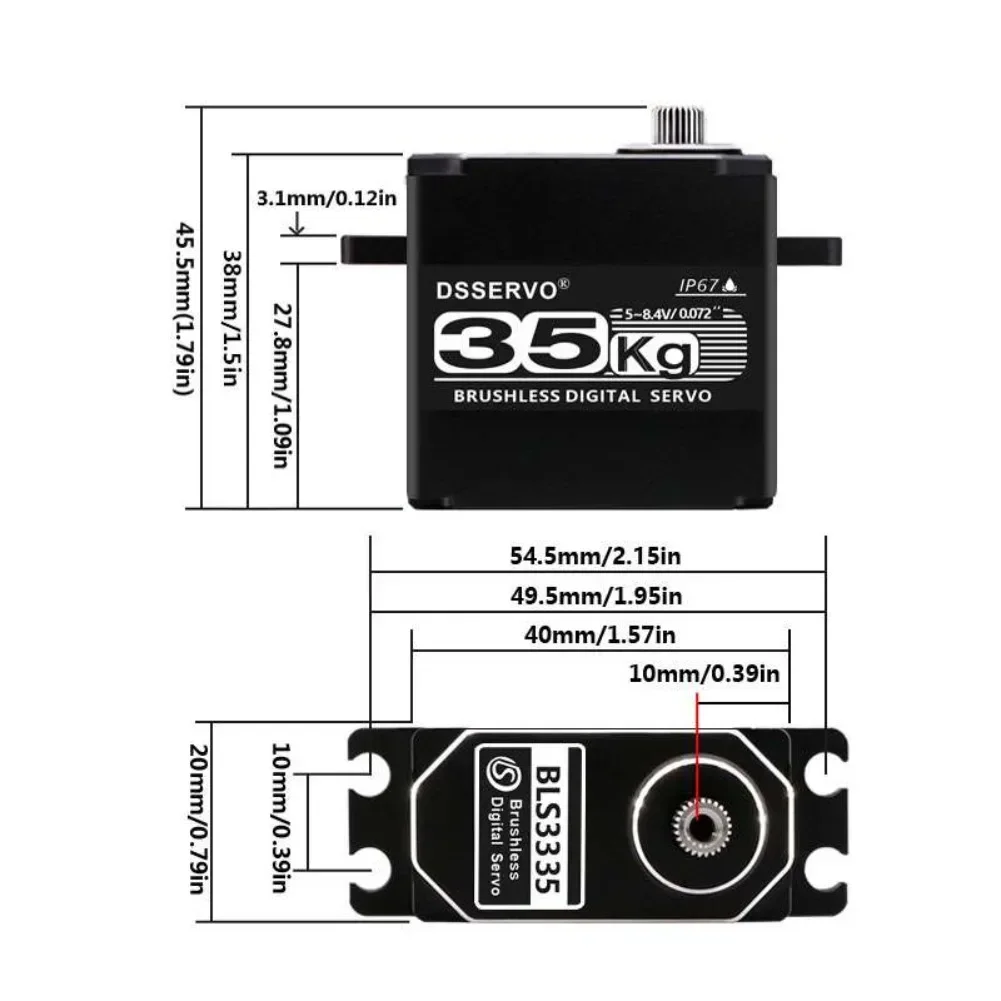 35KG BLS3335 Motor Servo Digit - Plane Drone Rc ulasan dan harga