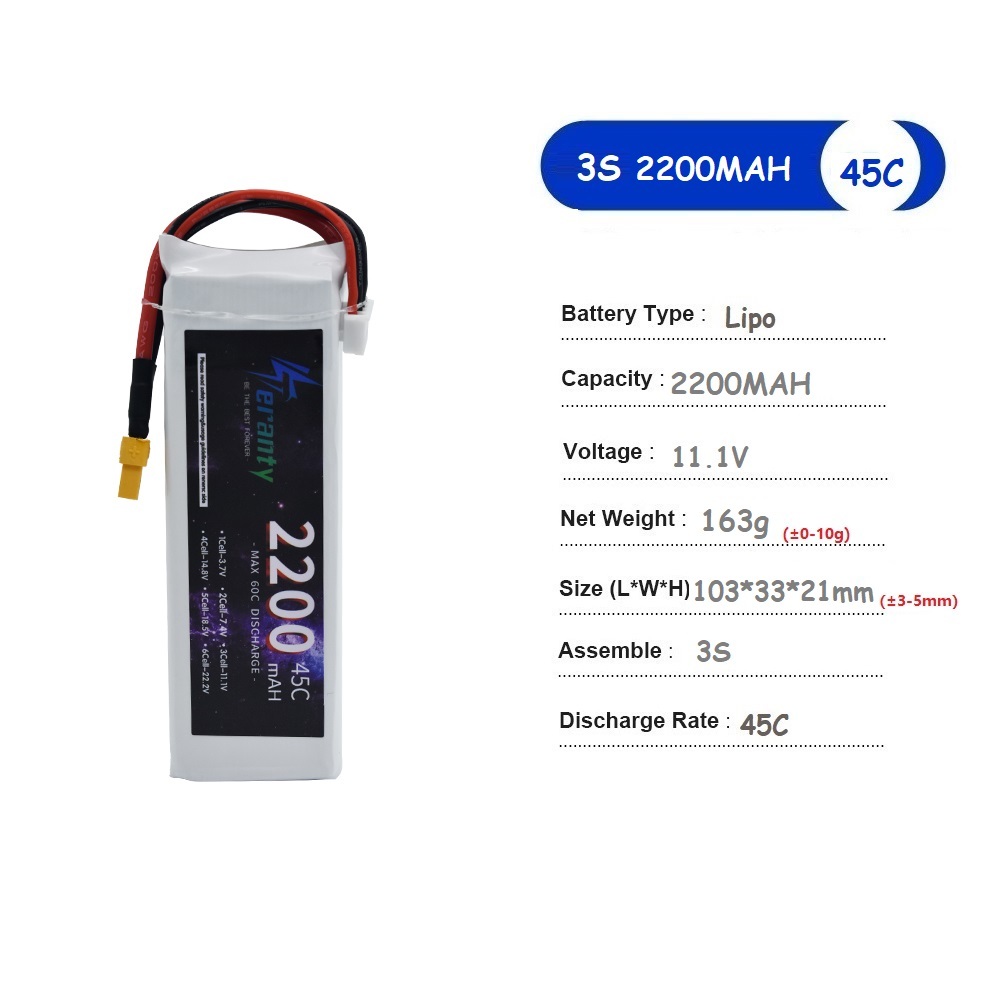 Baterai LiPo 11.1V 3S 1500mAh  - Drone Carrera Rc ulasan dan harga
